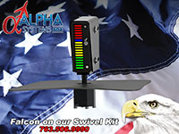 Alpha Systems AOA Falcon Angle of Attack Indicator on a swivel mount AD